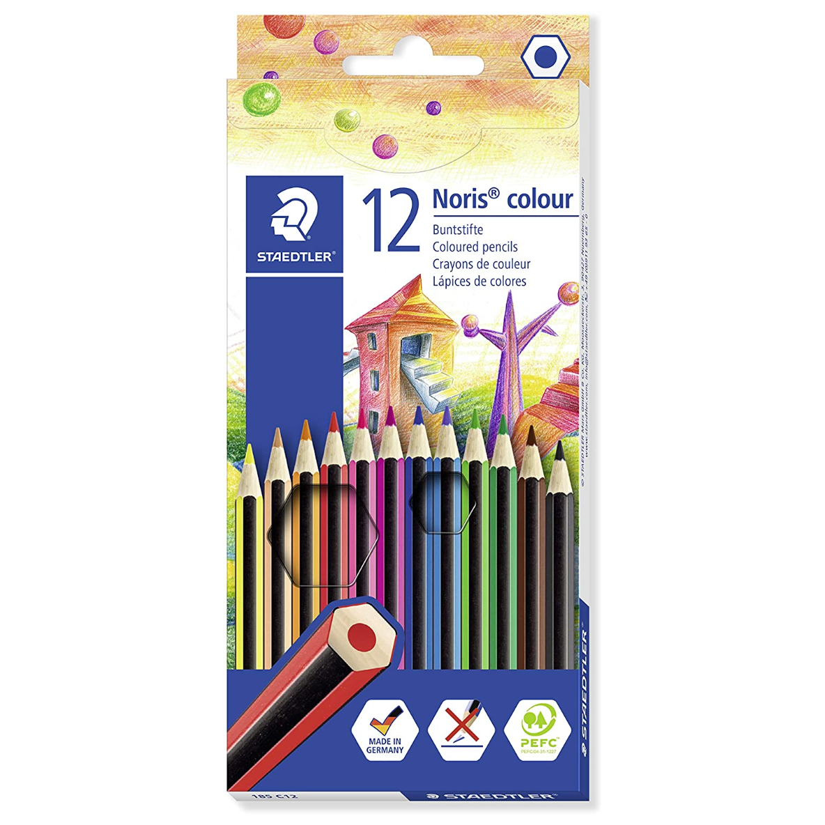 Crayons de couleur Noris Colour 185
