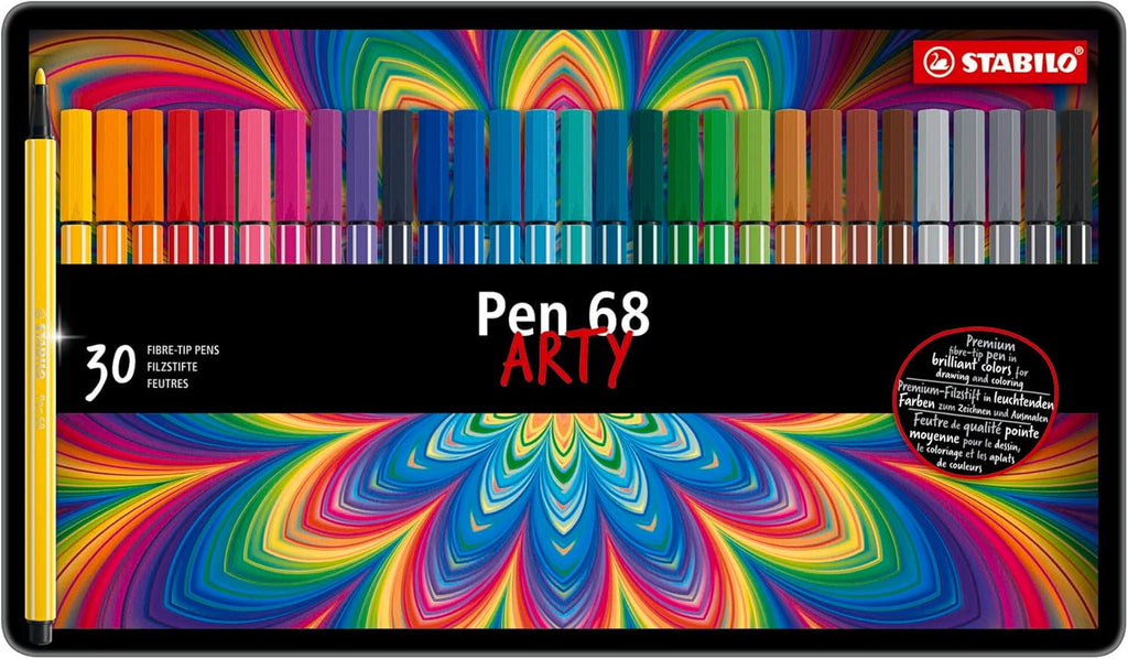 Boîte Métal de 30 feutres Pen 68