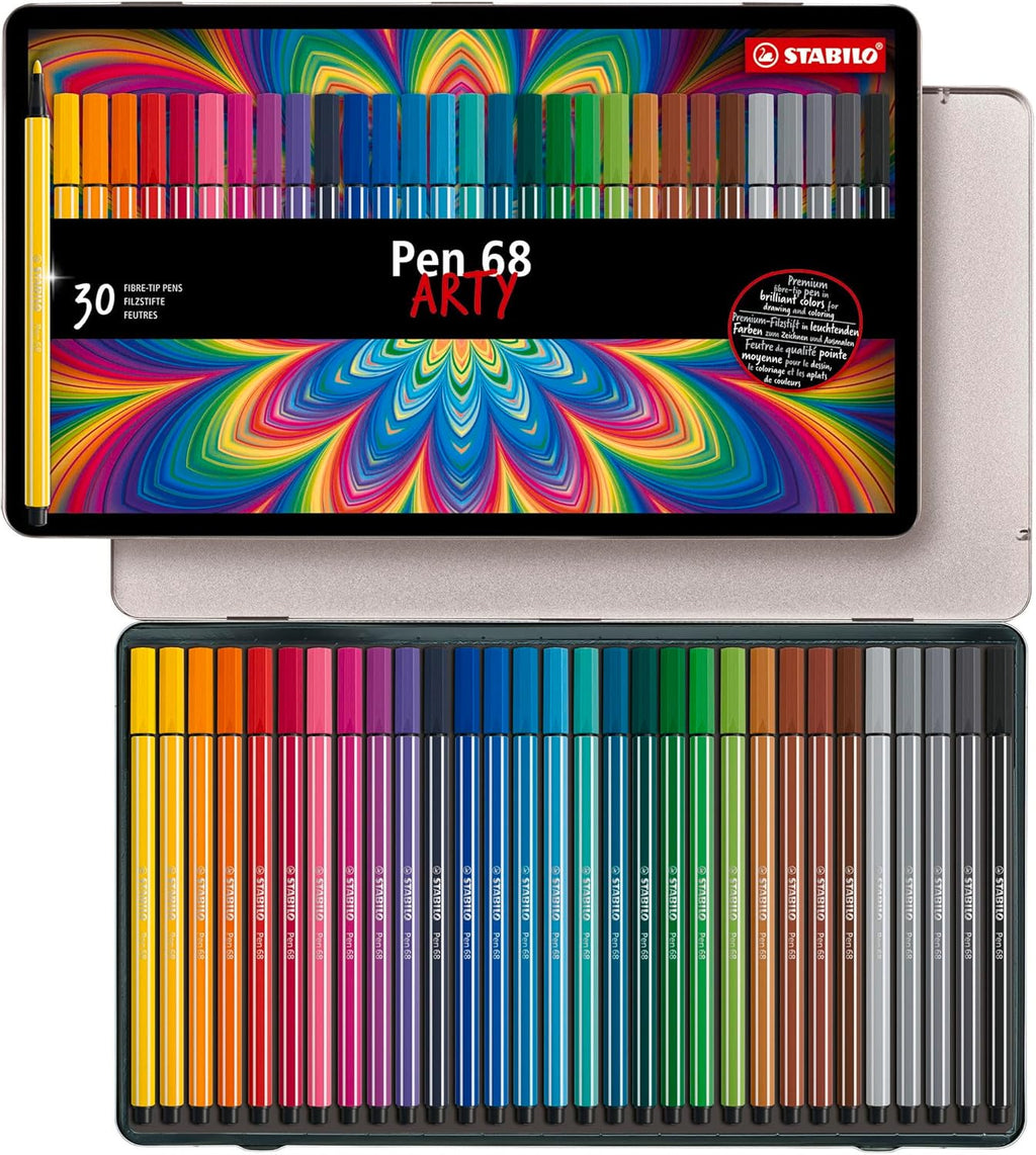 Boîte Métal de 30 feutres Pen 68