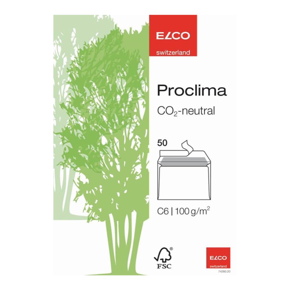 Lot  de 50 enveloppes C6 Proclima