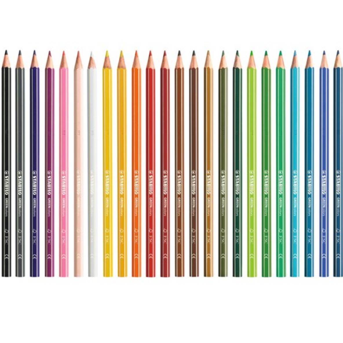 Pochette de 24 crayons de couleur GREENcolors