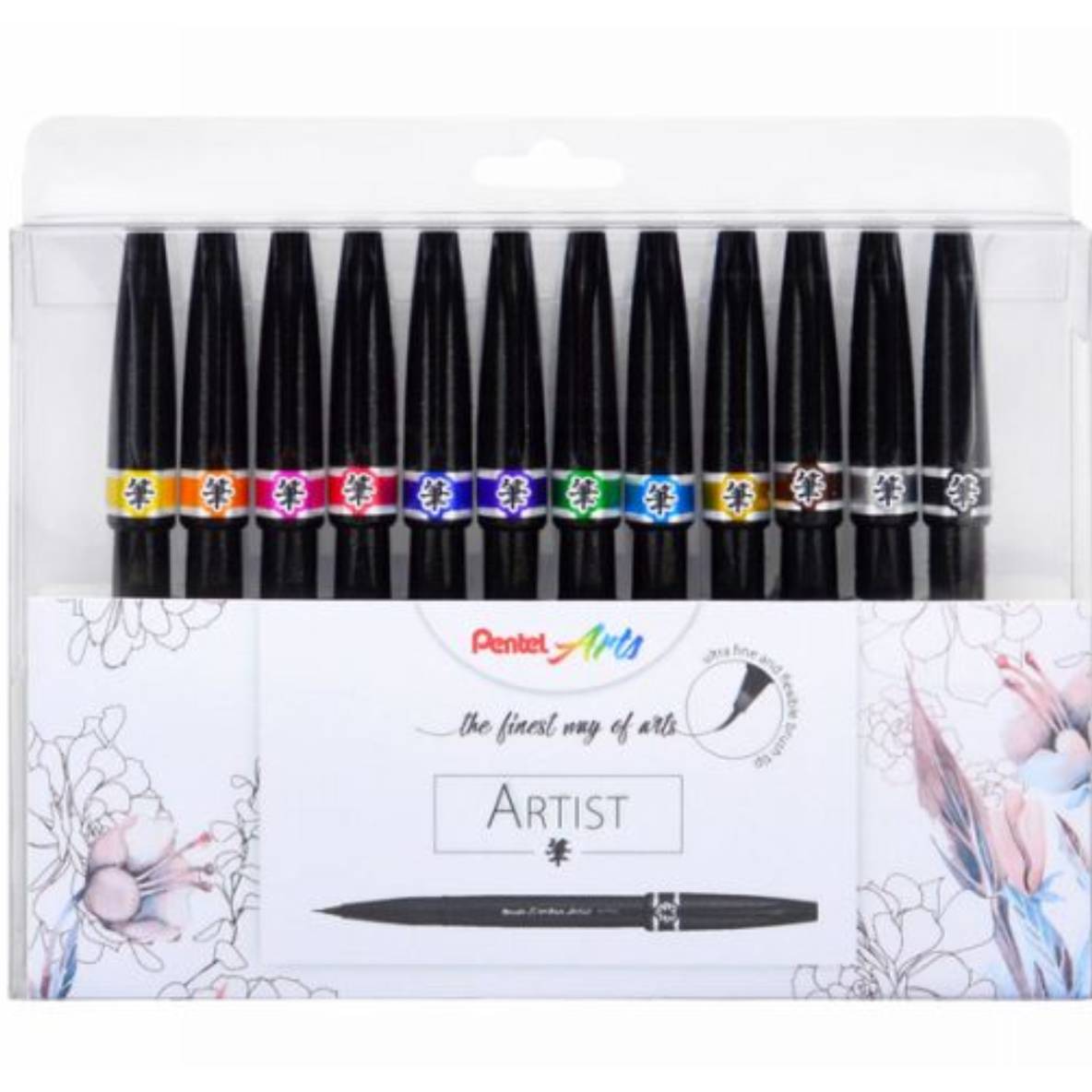 Pochette de 12 brush sign pen Artist