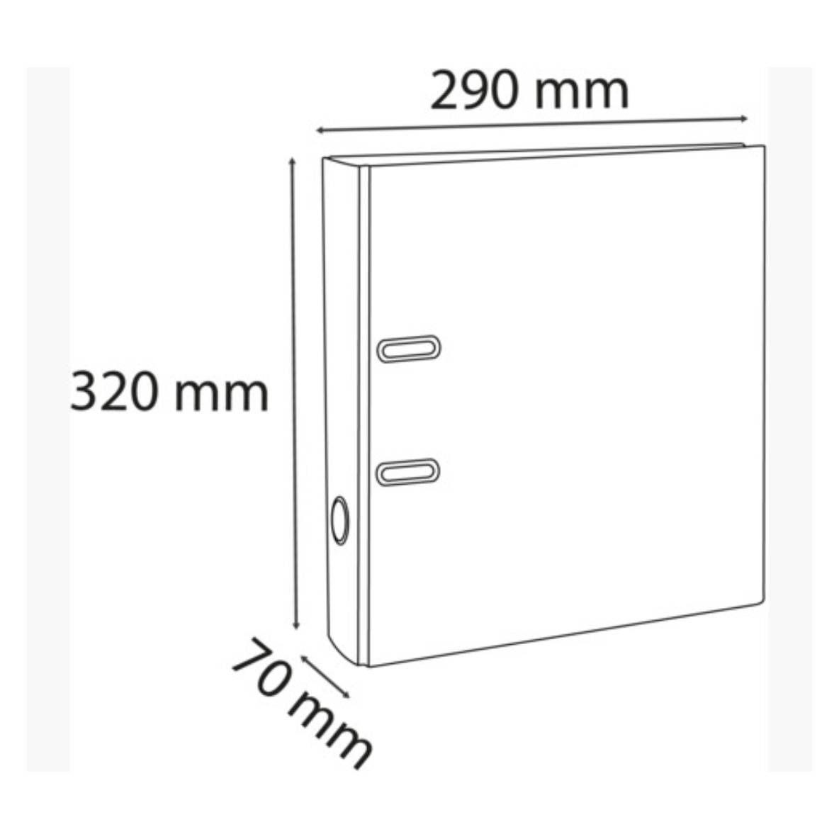 Classeur à levier A4 PVC Dos 7cm
