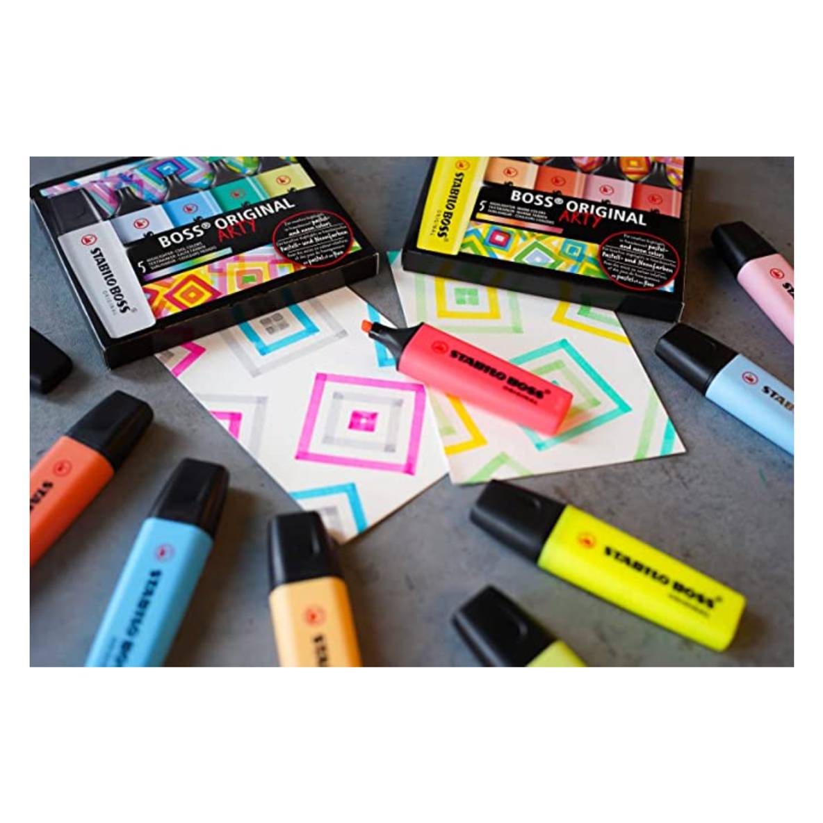Etui ARTY de 10 Surligneurs BOSS Original