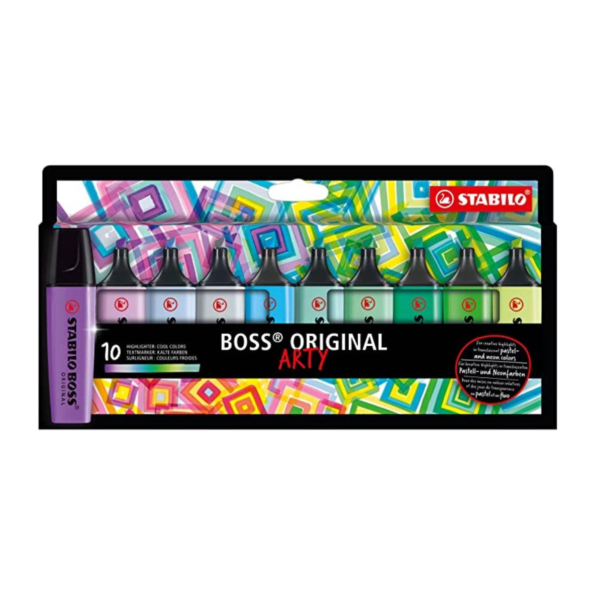 Etui ARTY de 10 Surligneurs BOSS Original