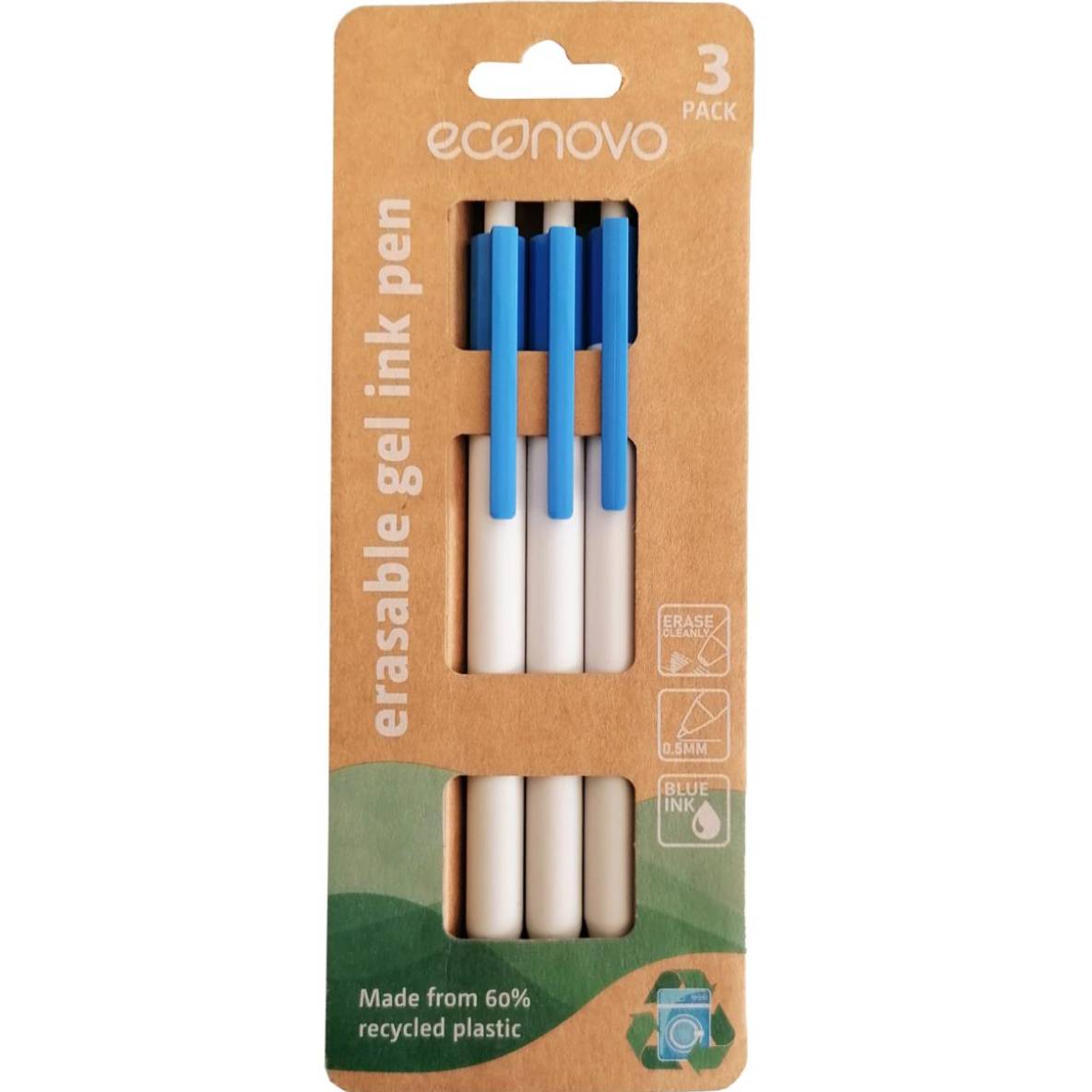 Blister 3 Stylos-Billes Encre Gel Effaçable