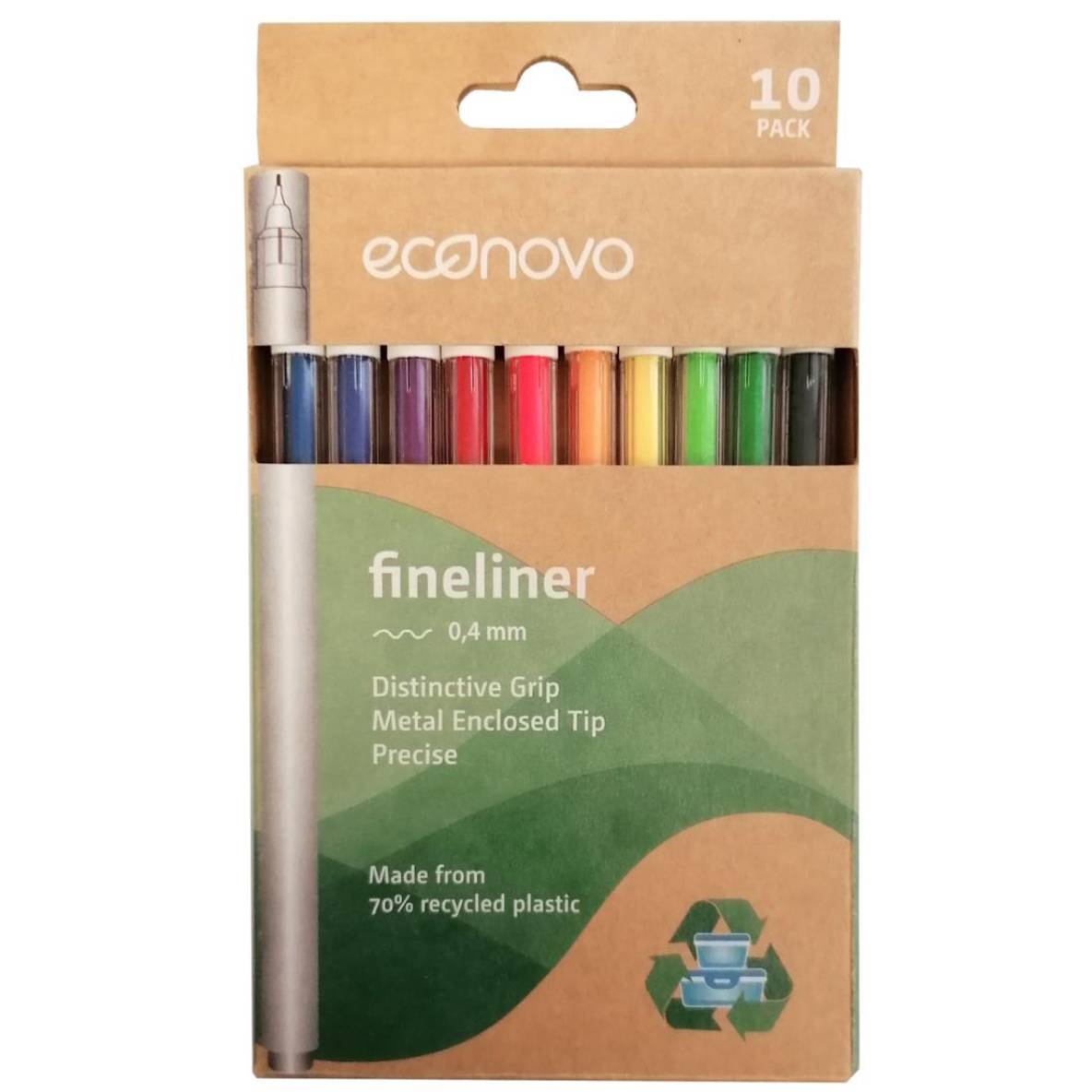 Etui 10 Feutres à Pointe Fine 0.4mm