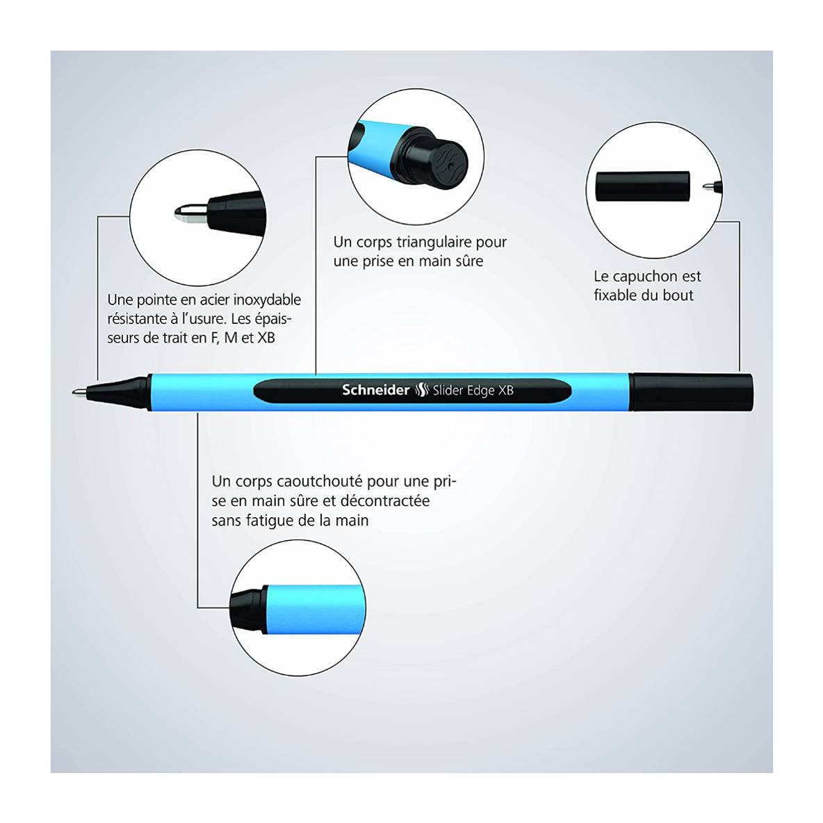 Pochette de 6 Stylo-billes Slider Edge XB