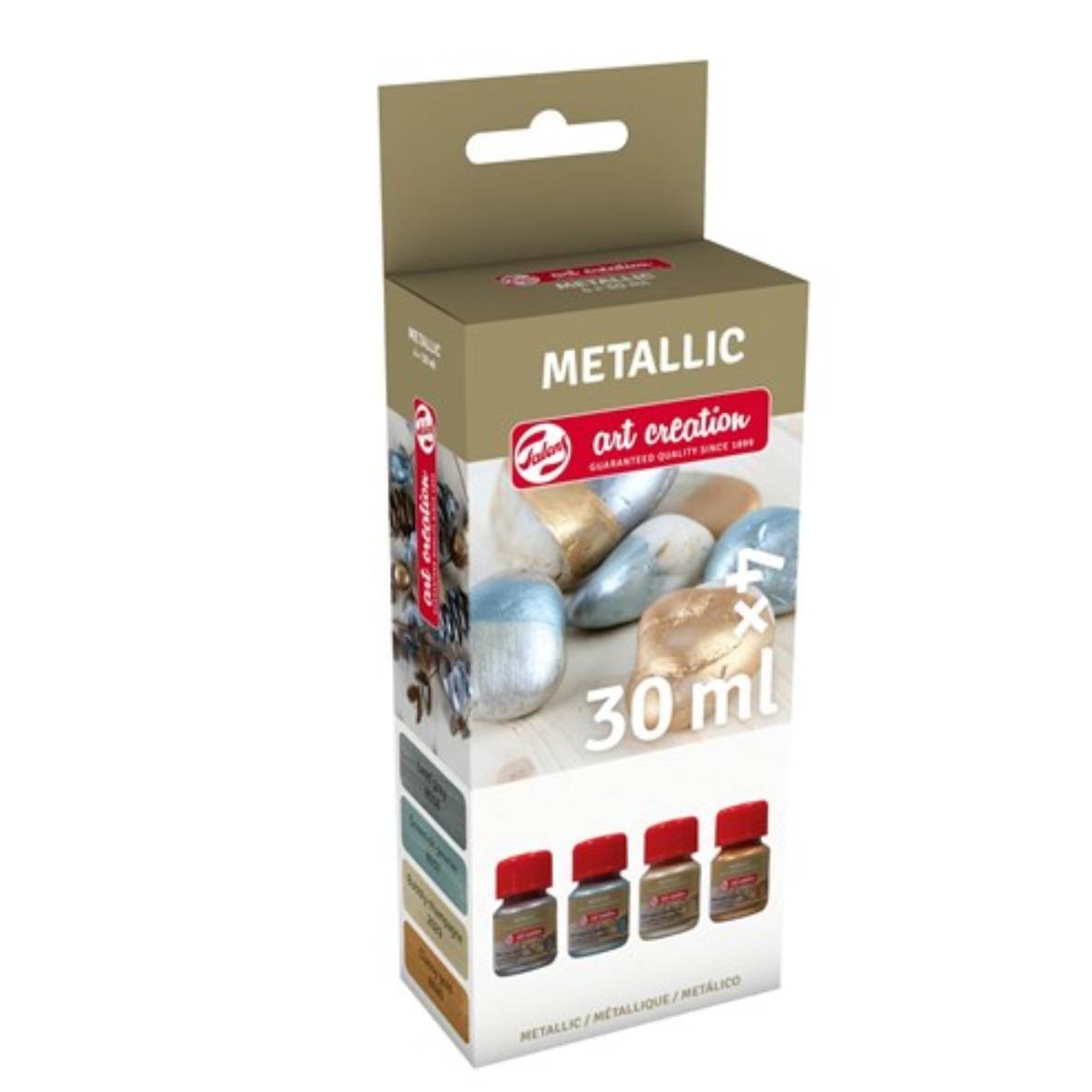 Set de 4 Peintures Métalliques Art Creation
